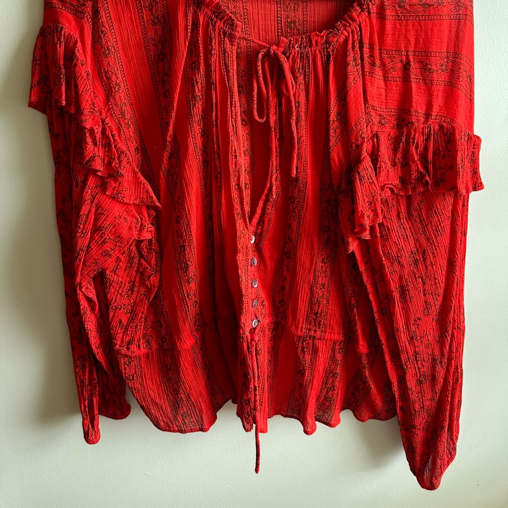 Free People red blouse